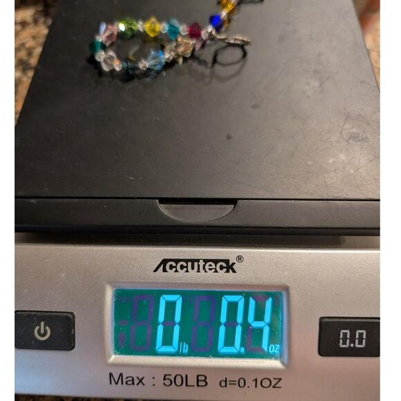 SJC Sterling 925 Breast Cancer Awareness Ribbon Crystal Bracelet Rainbow Toggle - Picture 9 of 9